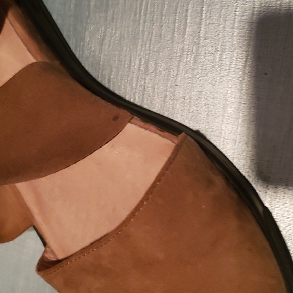 Eileen Fisher Carver Sport Soft Tan Suede Shoes Size 7.5 - Picture 10 of 14